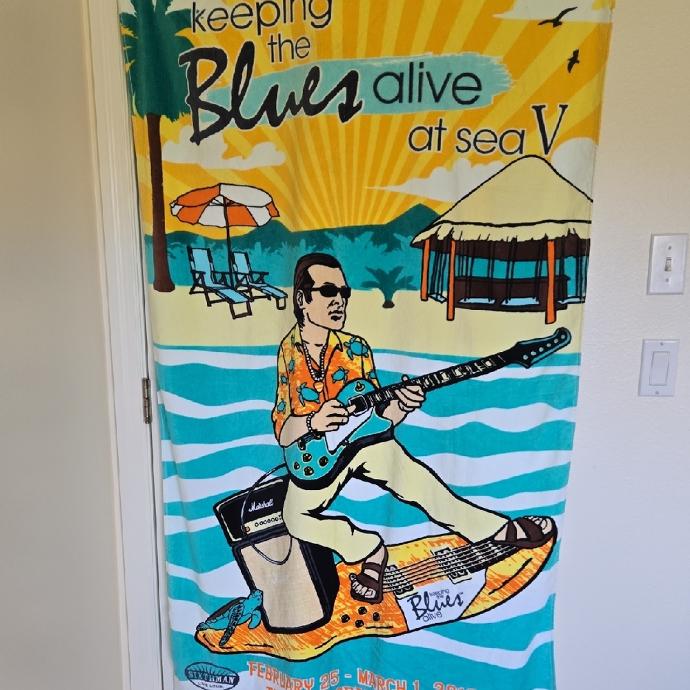 Joe Bonamassa NWT Beach Towel